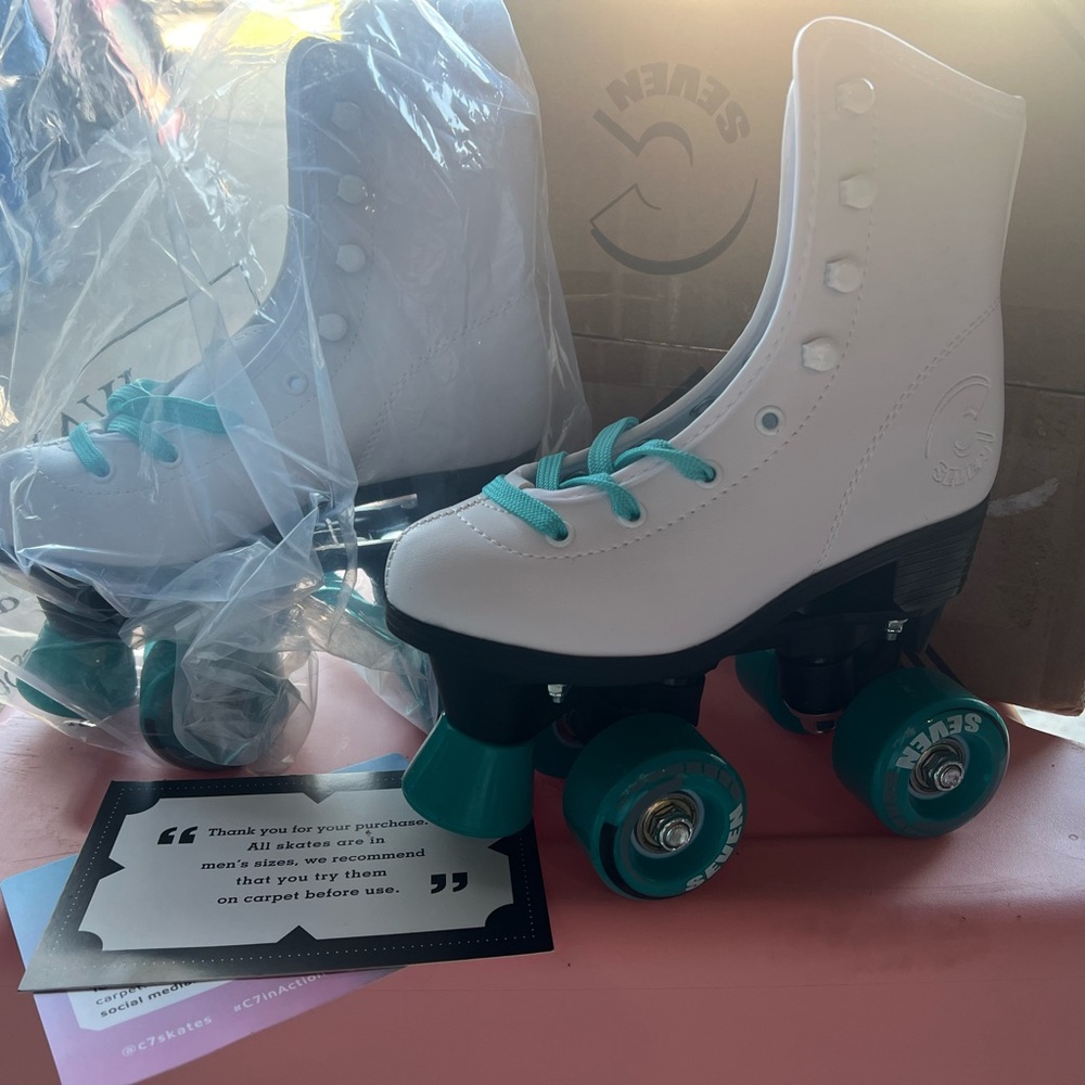 Kids size 2 seven brand skates. Never worn. Wrong size ordered.
